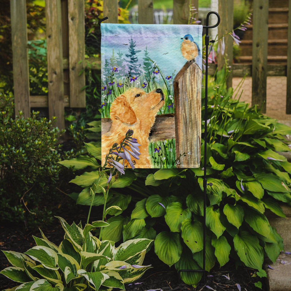 Caroline's Treasures Golden Retriever Garden Flag - Outdoor Decorative Yard Flag