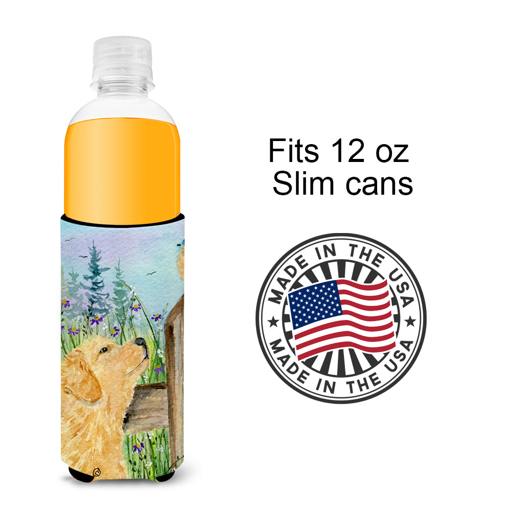 Golden Retriever Ultra Beverage Insulators for slim cans SS8883MUK.