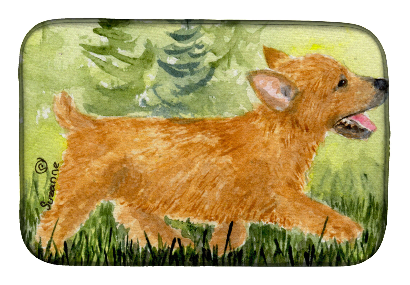 Norwich Terrier Dish Drying Mat SS8884DDM  the-store.com.