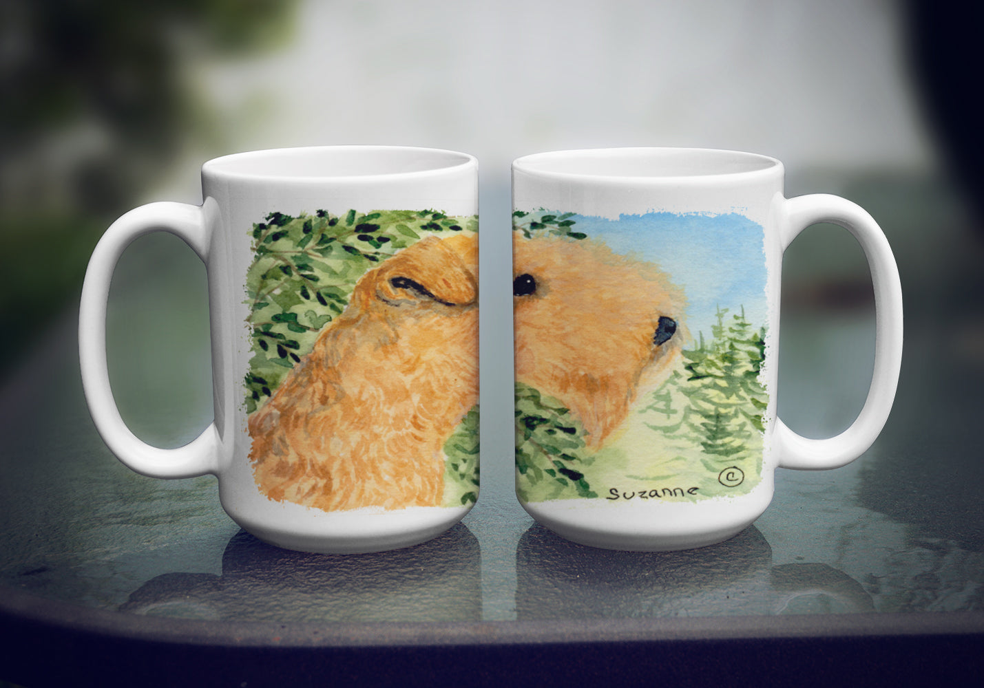 Lakeland Terrier Dishwasher Safe Microwavable Ceramic Coffee Mug 15 ounce SS8888CM15  the-store.com.