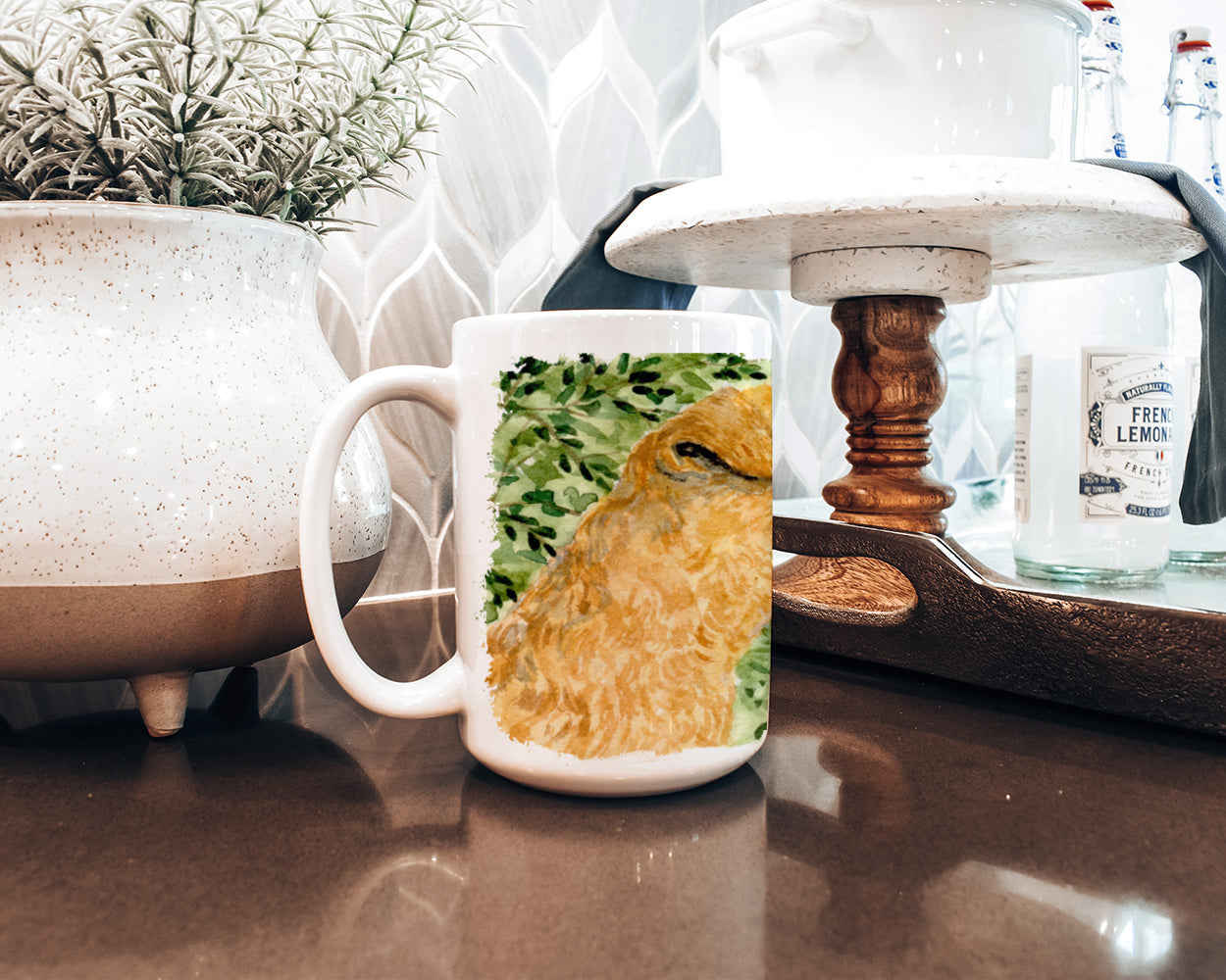 Lakeland Terrier Dishwasher Safe Microwavable Ceramic Coffee Mug 15 ounce SS8888CM15