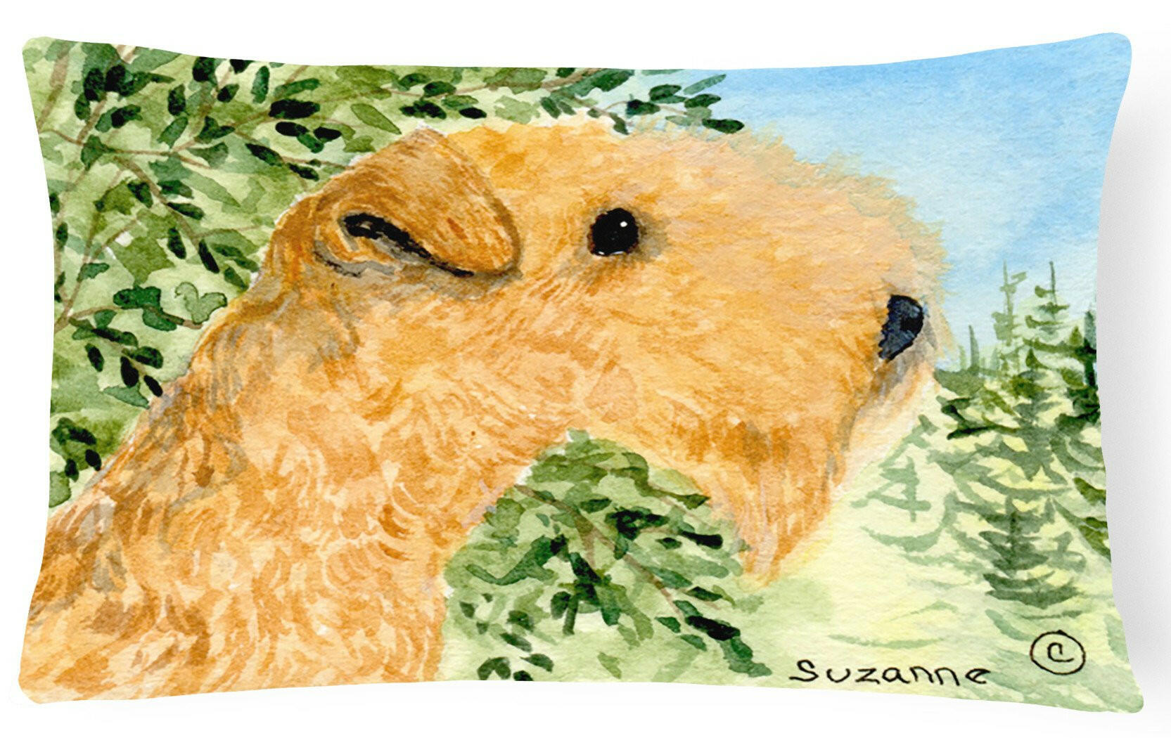 Lakeland Terrier Decorative   Canvas Fabric Pillow by Caroline's Treasures