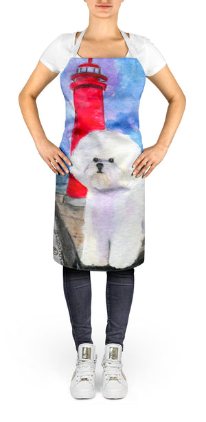 Lighthouse with Bichon Frise Apron - the-store.com