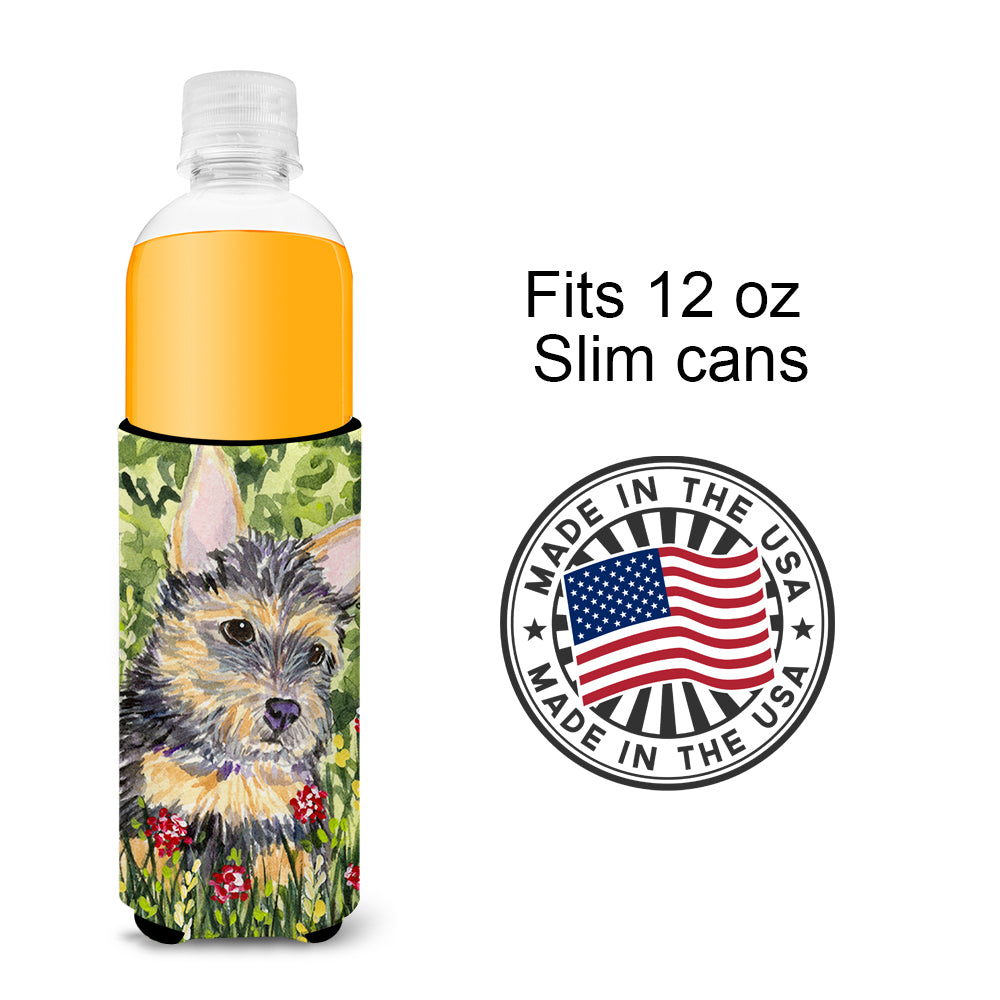 Norwich Terrier Ultra Beverage Insulators for slim cans SS8893MUK.