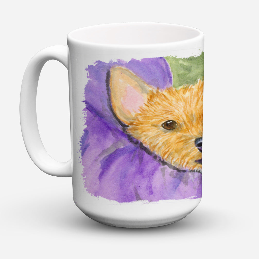 Norwich Terrier Dishwasher Safe Microwavable Ceramic Coffee Mug 15 ounce SS8898CM15  the-store.com.