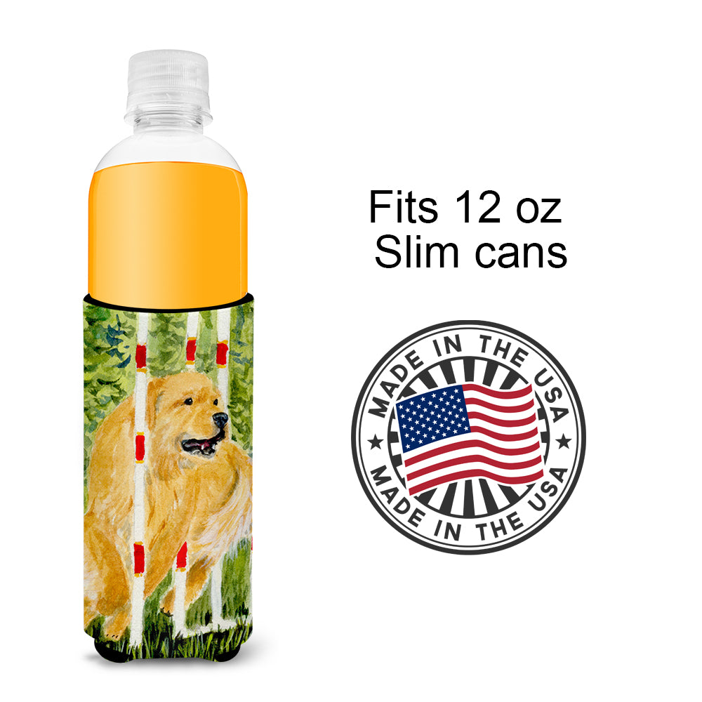 Golden Retriever Ultra Beverage Insulators for slim cans SS8906MUK.