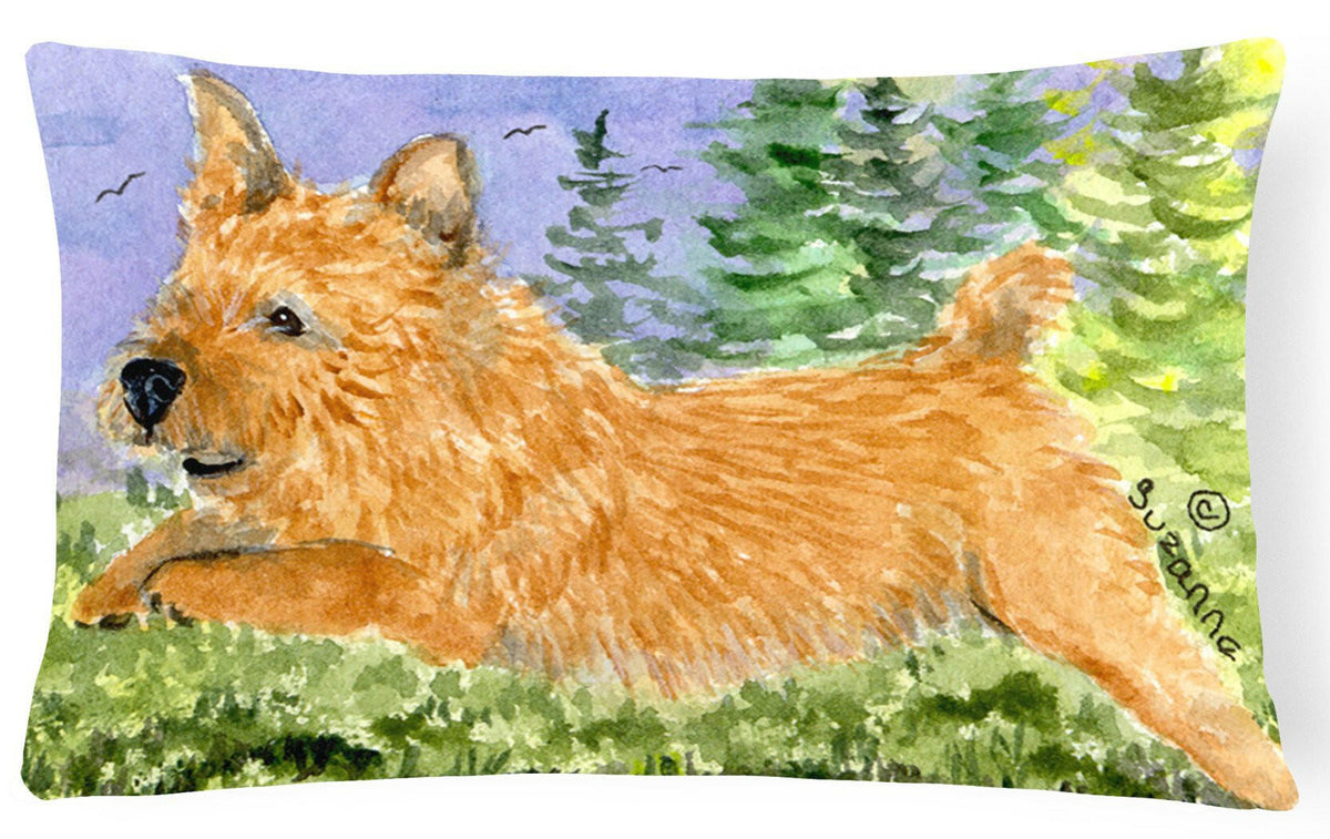 Norwich Terrier Decorative   Canvas Fabric Pillow by Caroline&#39;s Treasures