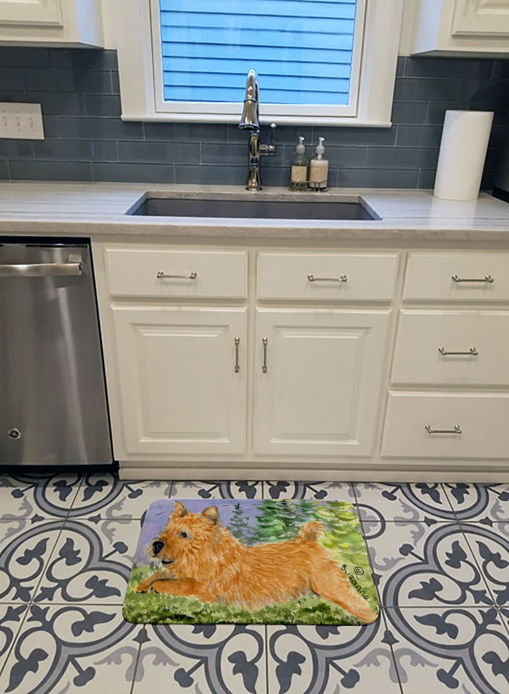 Norwich Terrier Machine Washable Memory Foam Mat SS8910RUG - the-store.com