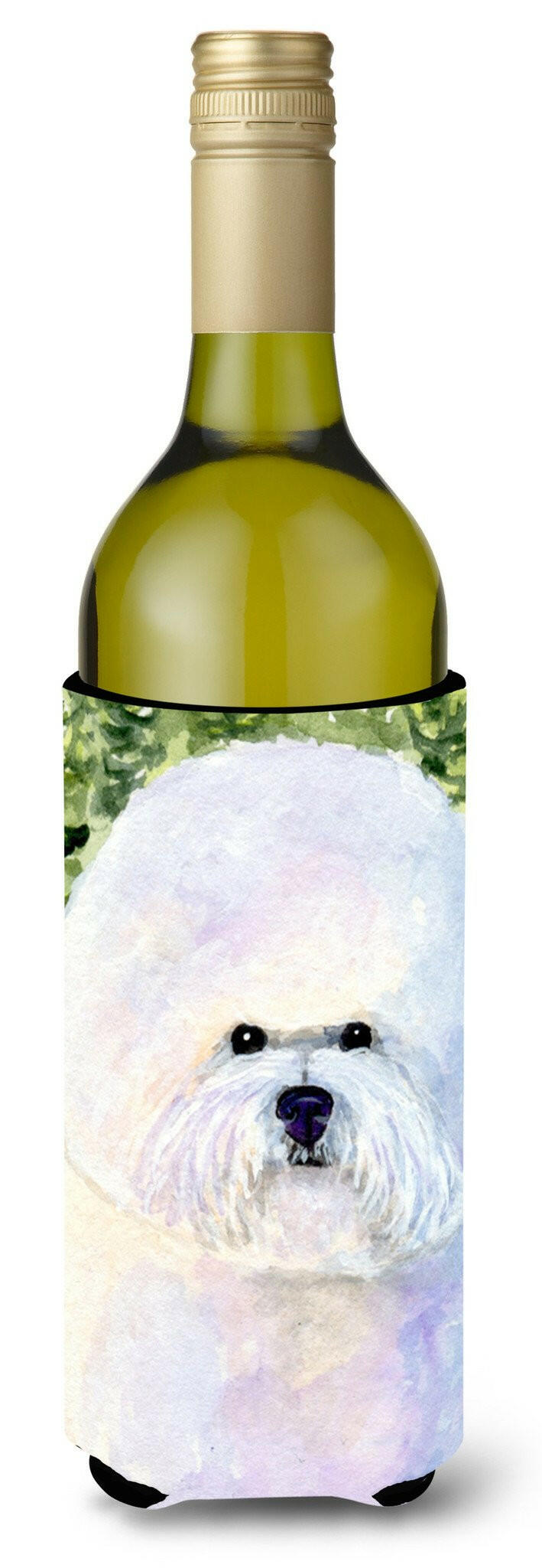 Bichon Frise Wine Bottle Beverage Insulator Beverage Insulator Hugger SS8919LITERK by Caroline&#39;s Treasures
