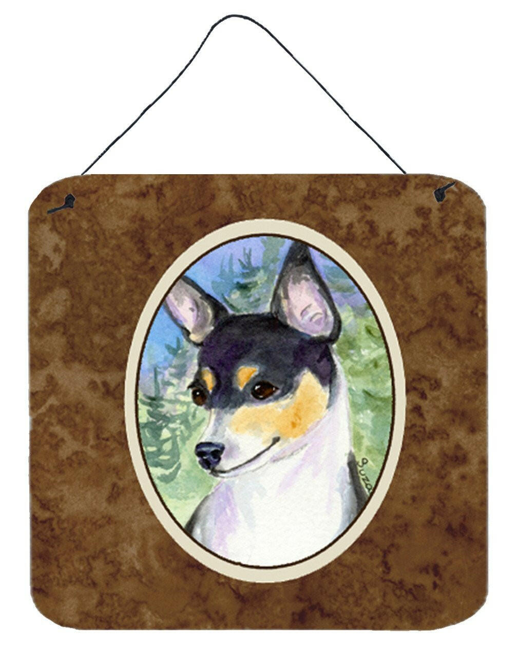 Fox Terrier Aluminium Metal Wall or Door Hanging Prints by Caroline&#39;s Treasures