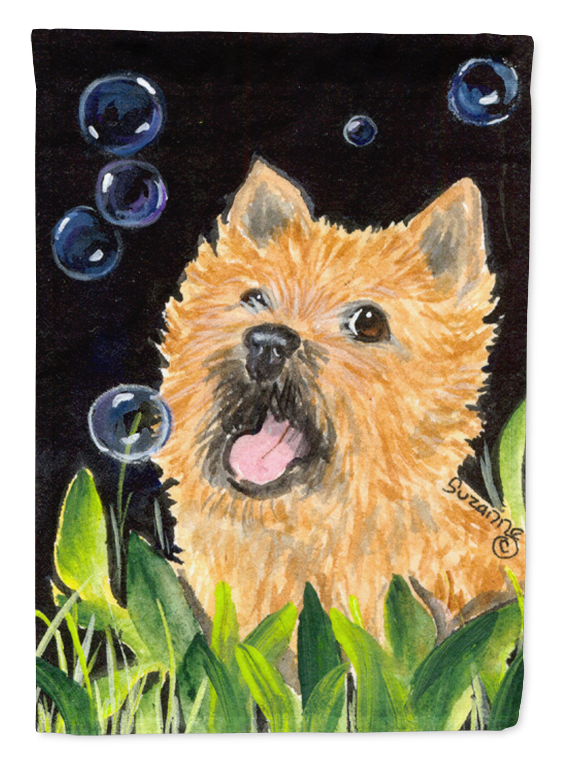 Cairn Terrier Flag Canvas House Size  the-store.com.