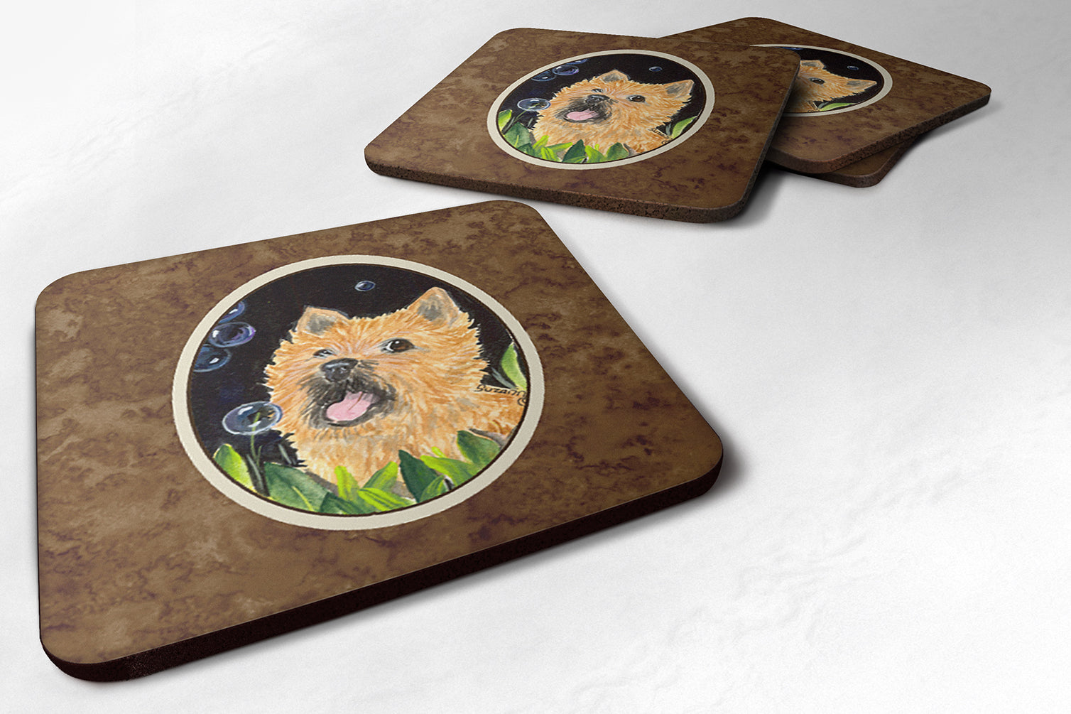 Set of 4 Cairn Terrier Foam Coasters - the-store.com