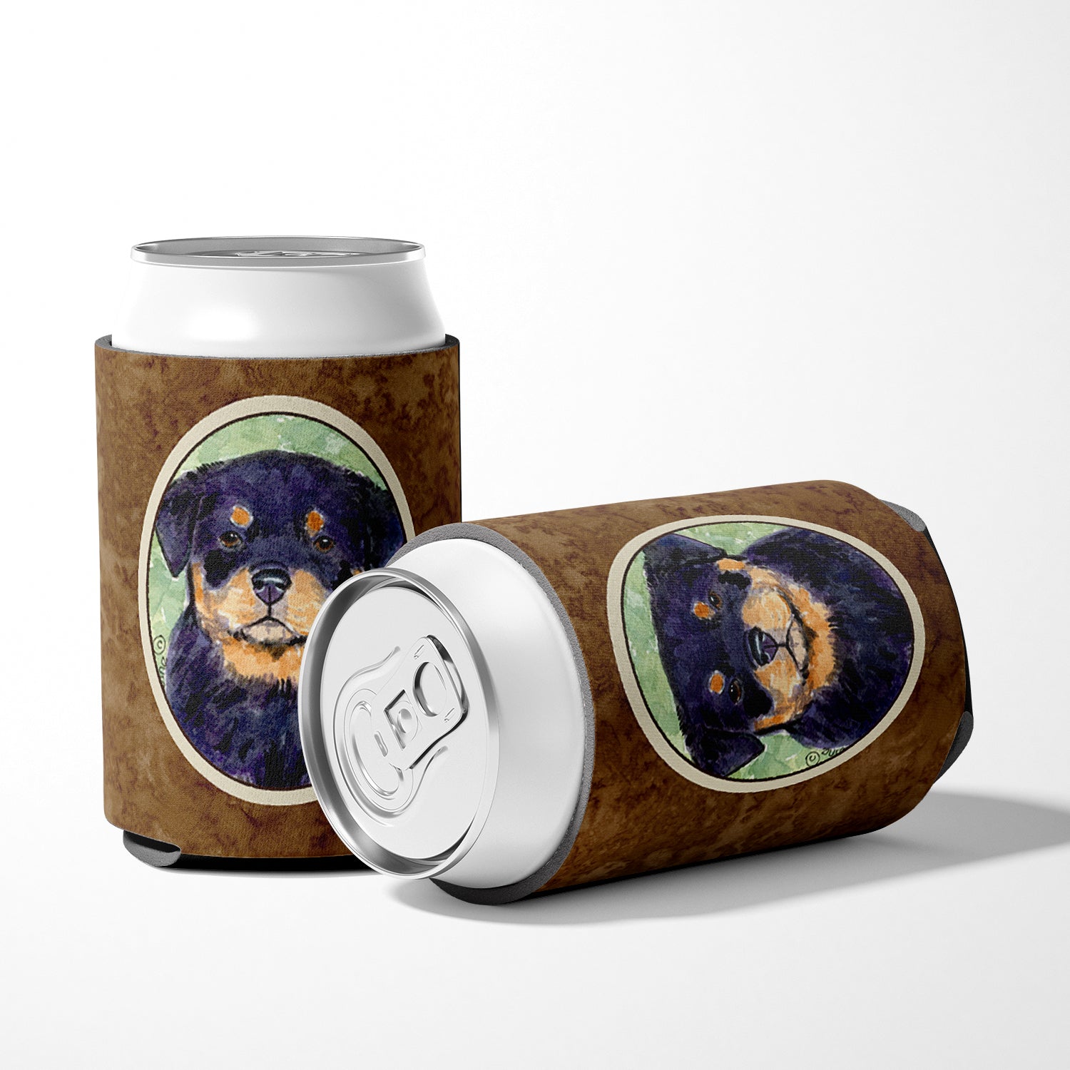 Rottweiler Can or Bottle Beverage Insulator Hugger.