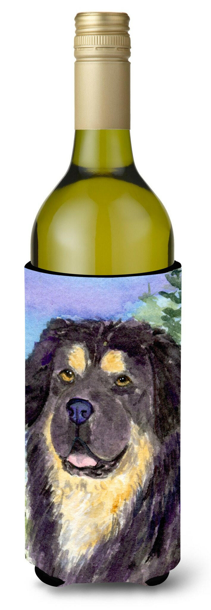 Tibetan Mastiff Wine Bottle Beverage Insulator Beverage Insulator Hugger SS8930LITERK by Caroline&#39;s Treasures