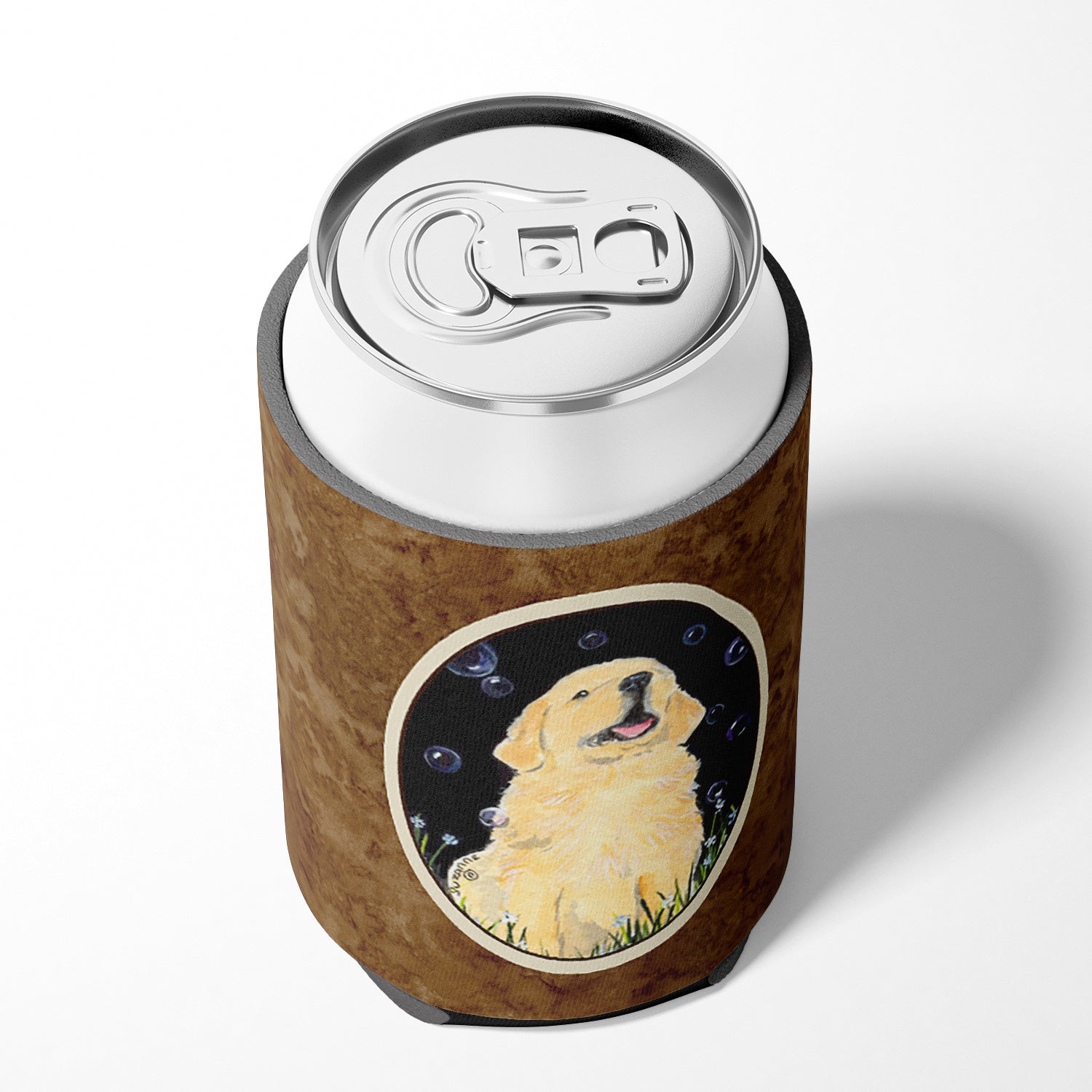 Golden Retriever Can or Bottle Beverage Insulator Hugger