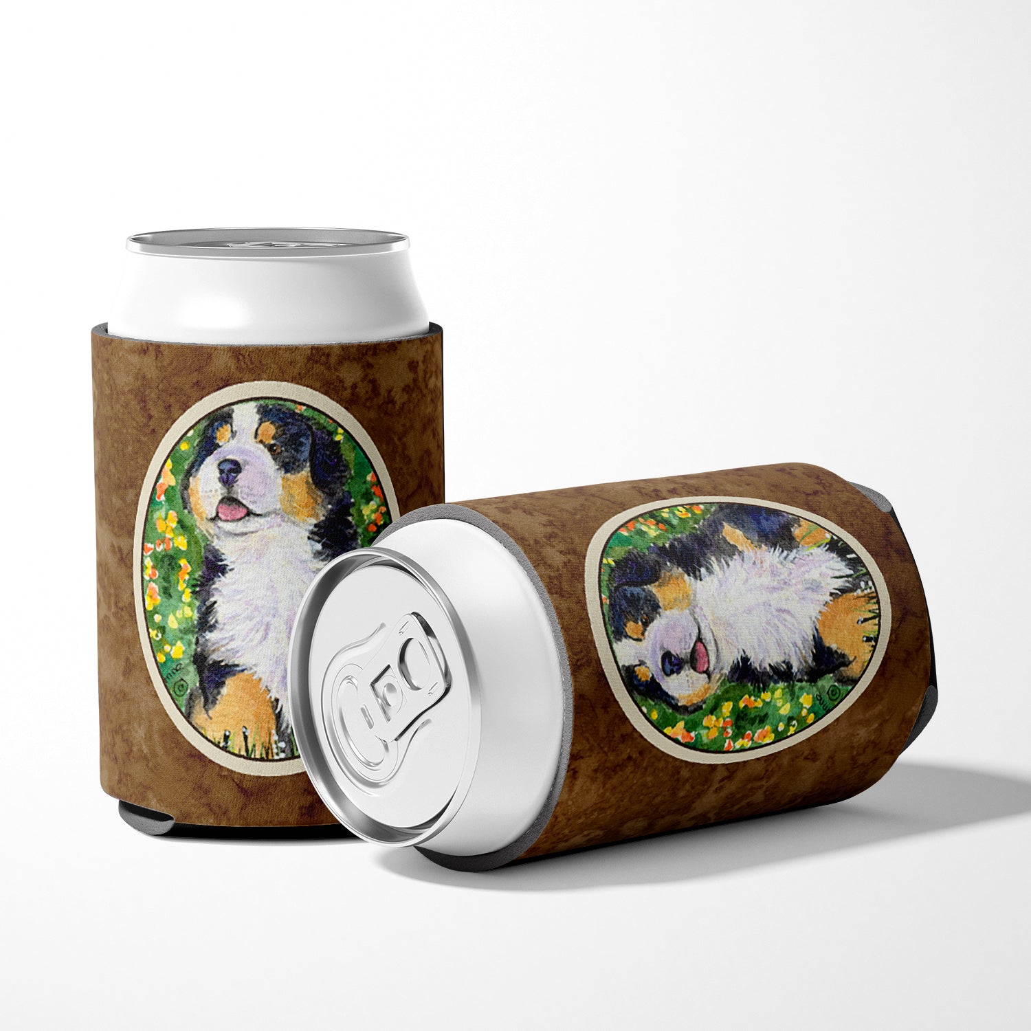 Bernese Mountain Dog Can or Bottle Beverage Insulator Hugger