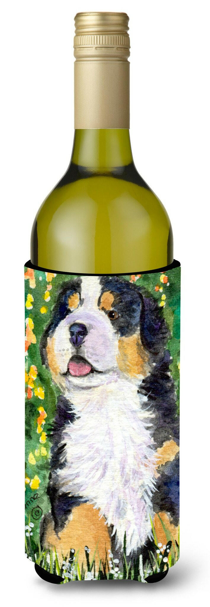 Bernese Mountain Dog Wine Bottle Beverage Insulator Beverage Insulator Hugger SS8955LITERK by Caroline&#39;s Treasures