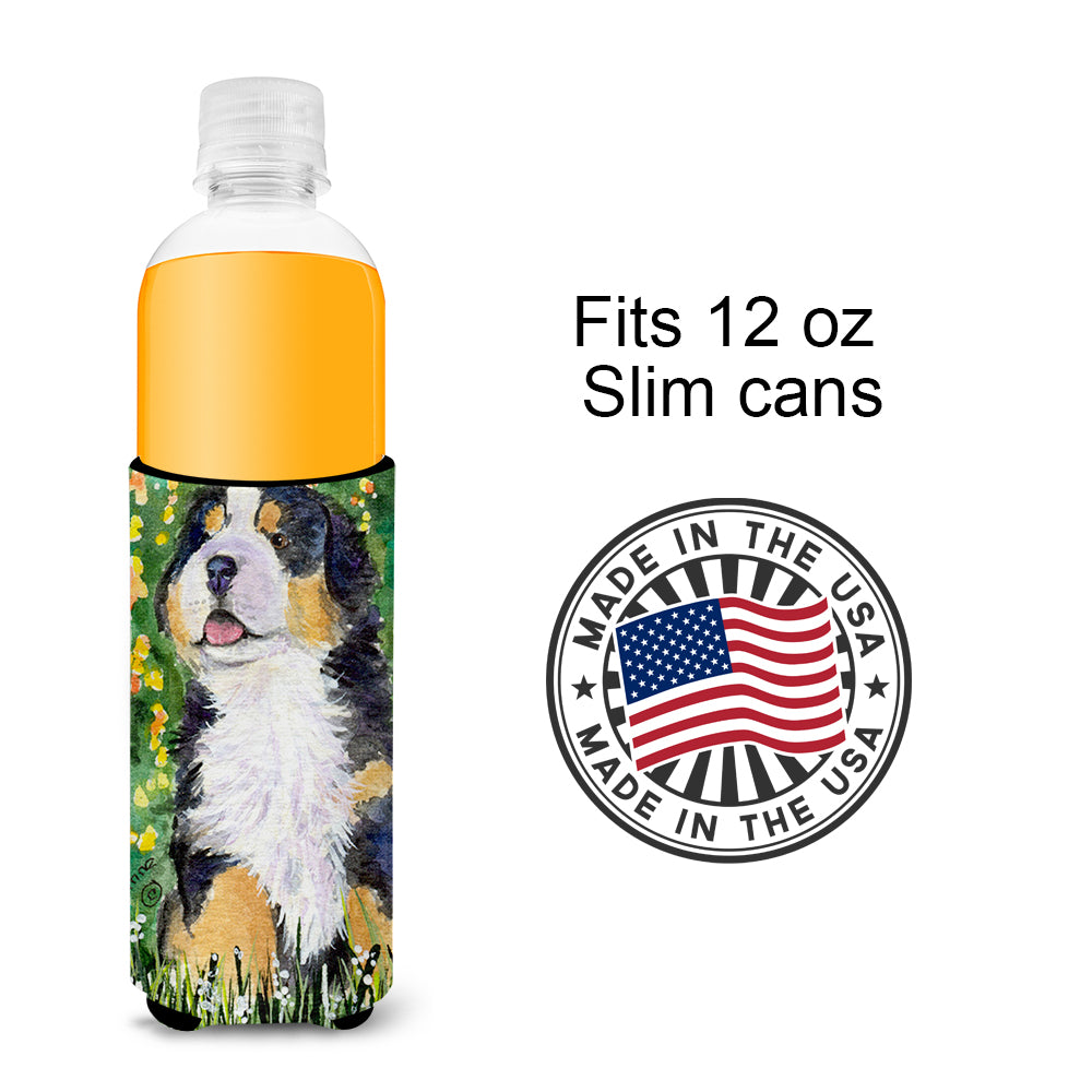 Bernese Mountain Dog Ultra Beverage Insulators for slim cans SS8955MUK.