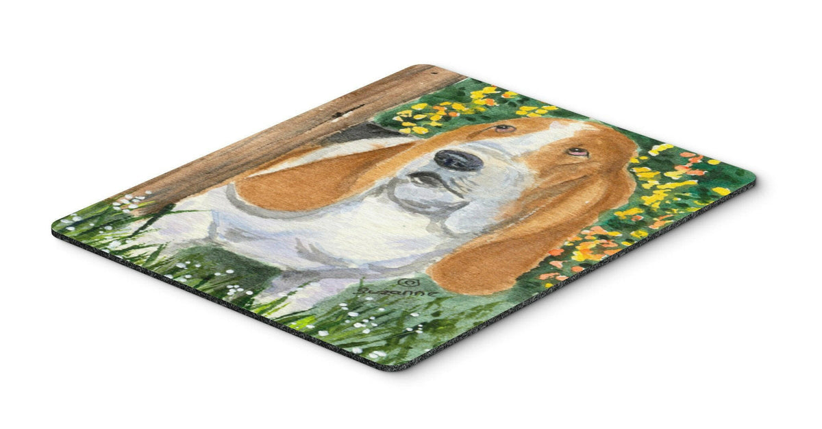Basset Hound Mouse Pad / Hot Pad / Trivet by Caroline&#39;s Treasures