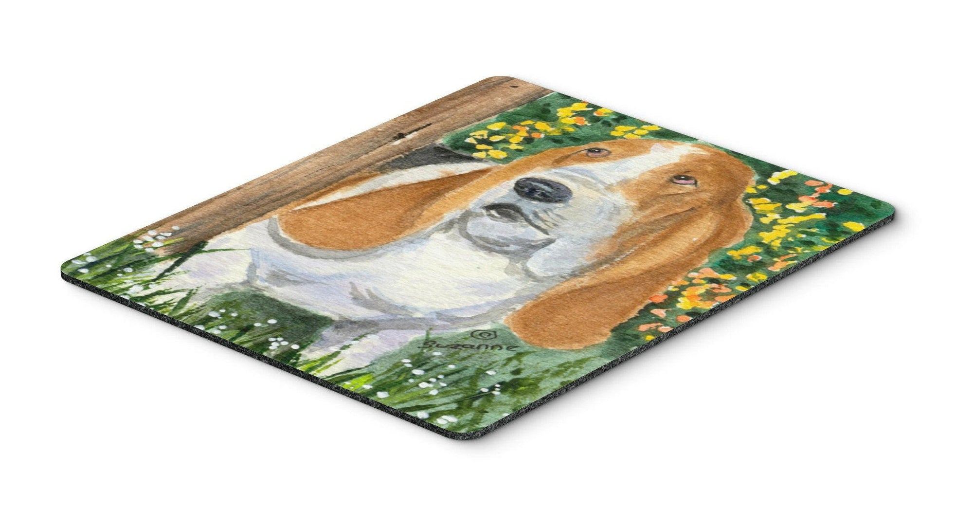 Basset Hound Mouse Pad / Hot Pad / Trivet by Caroline's Treasures