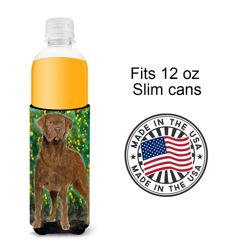 Chesapeake Bay Retriever Ultra Beverage Insulators for slim cans SS8969MUK.