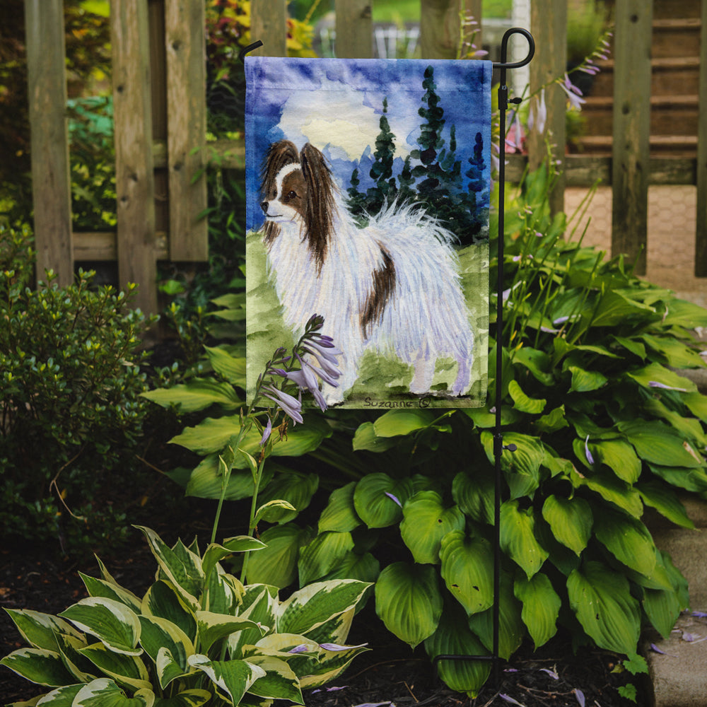 Caroline's Treasures Papillon Garden Flag - Outdoor Decorative Yard Flag