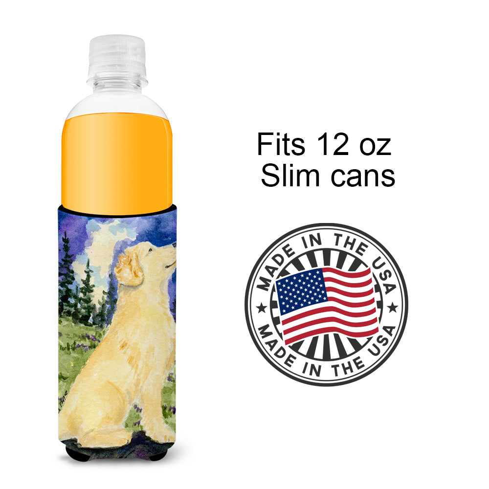 Golden Retriever Ultra Beverage Insulators for slim cans SS8977MUK.