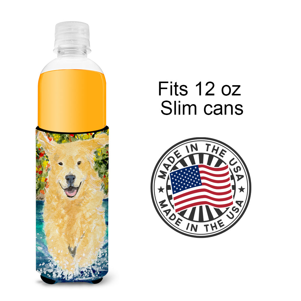 Golden Retriever Ultra Beverage Insulators for slim cans SS8978MUK.