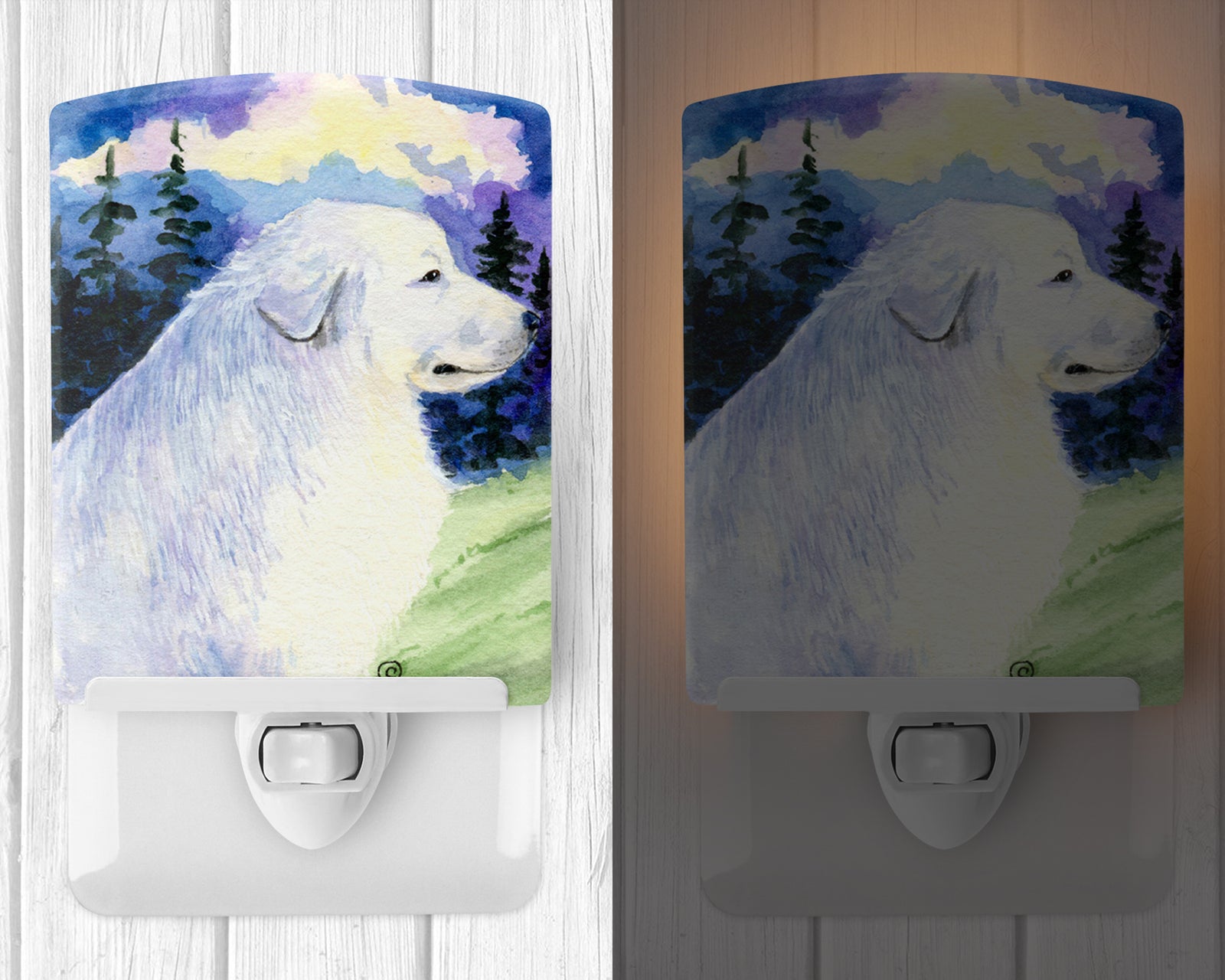 Caroline's Treasures Great Pyrenees Ceramic Night Light SS8980CNL