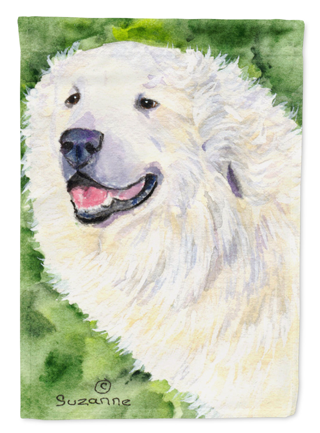 Great Pyrenees Flag Canvas House Size