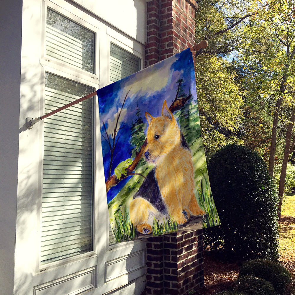 Norwich Terrier Flag Canvas House Size