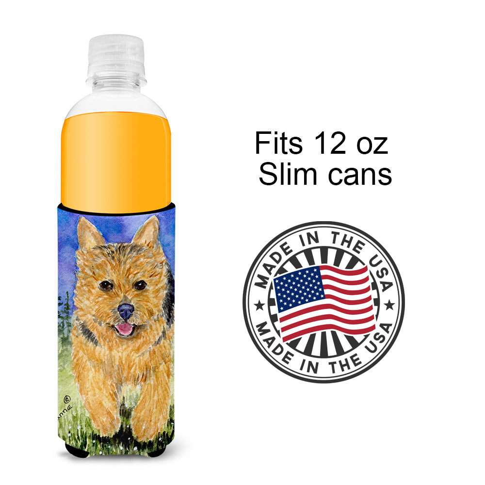 Norwich Terrier Ultra Beverage Insulators for slim cans SS8993MUK.