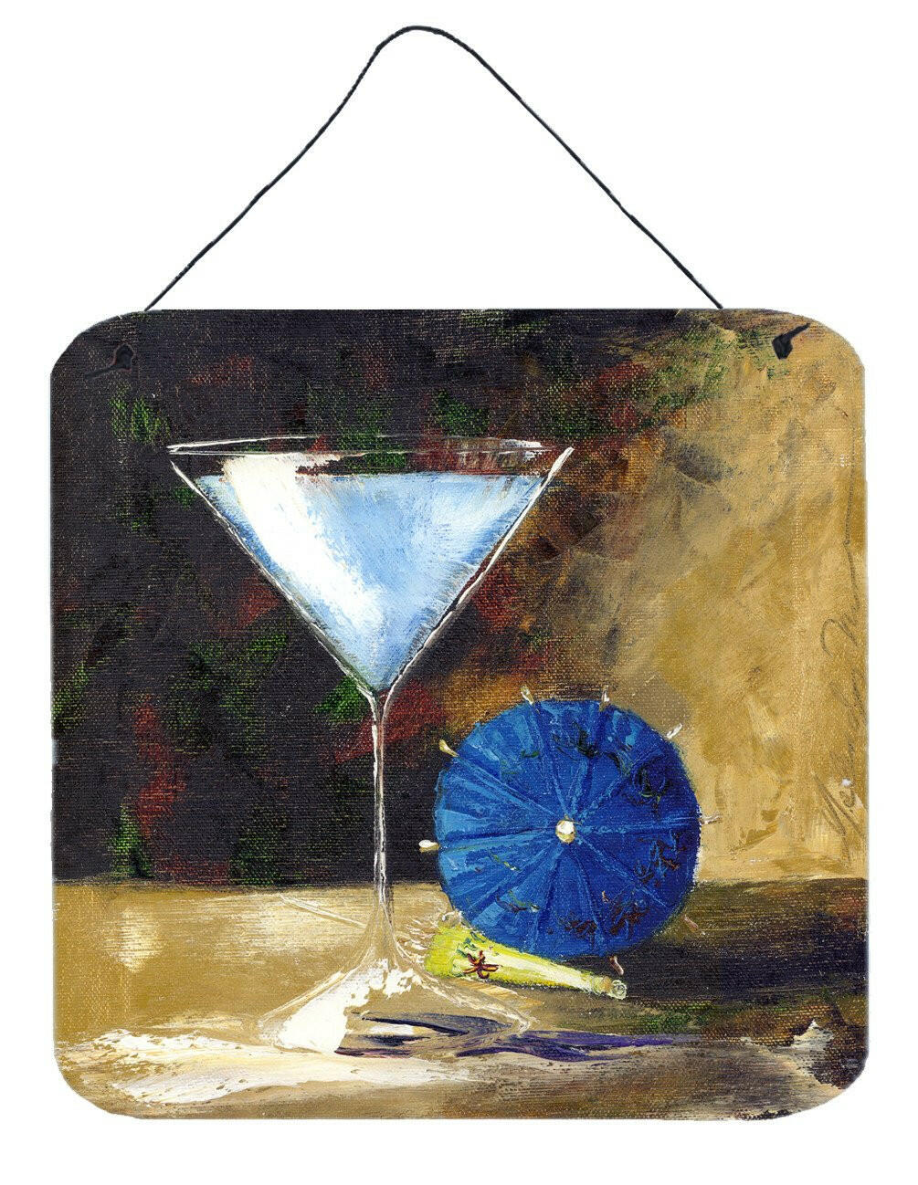 Blue Martini by Malenda Trick Wall or Door Hanging Prints TMTR0031DS66 by Caroline&#39;s Treasures