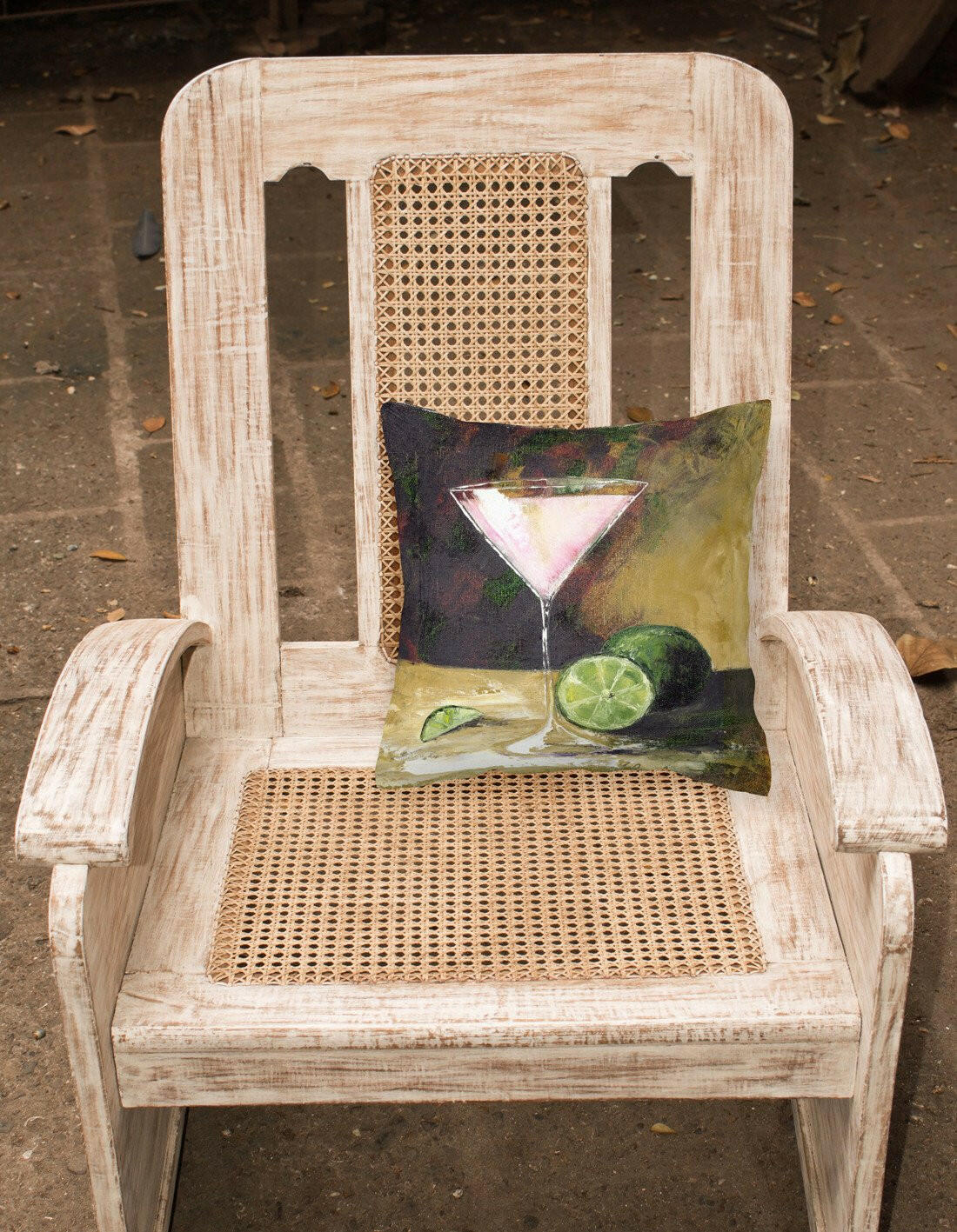 Lime Martini by Malenda Trick Canvas Decorative Pillow TMTR0034PW1414 by Caroline's Treasures