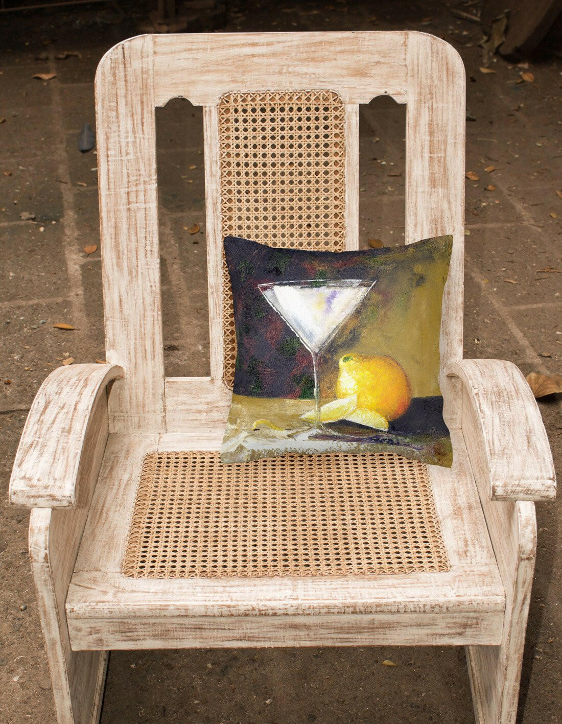 Lemon Martini by Malenda Trick Canvas Decorative Pillow TMTR0035PW1414 by Caroline's Treasures
