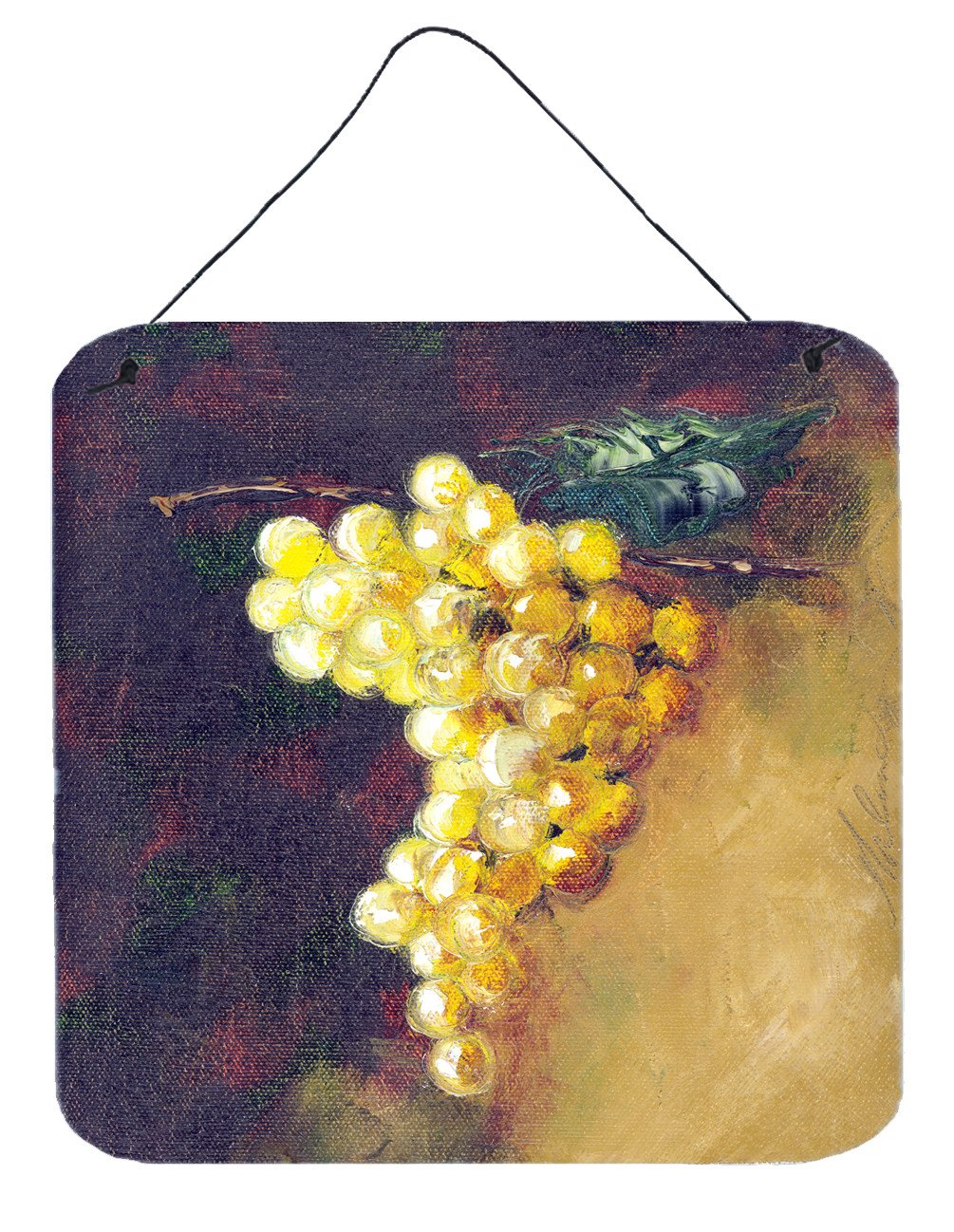 New White Grapes by Malenda Trick Wall or Door Hanging Prints TMTR0152DS66 by Caroline&#39;s Treasures