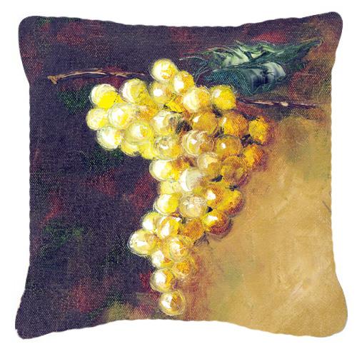 New White Grapes by Malenda Trick Canvas Decorative Pillow by Caroline&#39;s Treasures