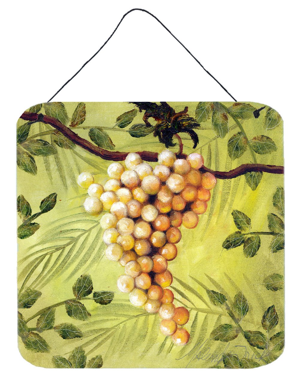 Sunshine White Grapes by Malenda Trick Wall or Door Hanging Prints TMTR0154DS66 by Caroline&#39;s Treasures