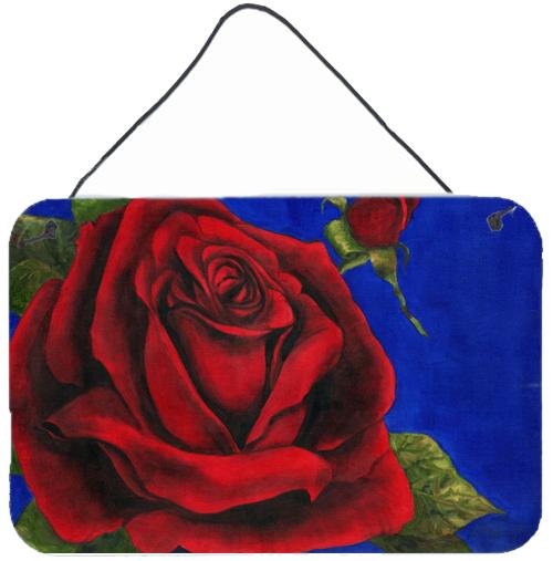 Rose by Malenda Trick Wall or Door Hanging Prints TMTR0226DS812 by Caroline's Treasures