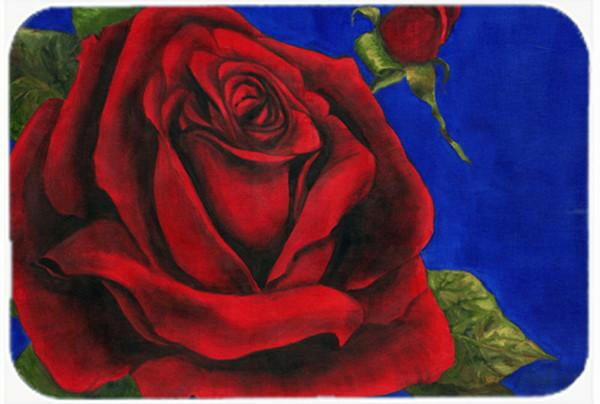 Rose by Malenda Trick Glass Cutting Board Large TMTR0226LCB by Caroline&#39;s Treasures