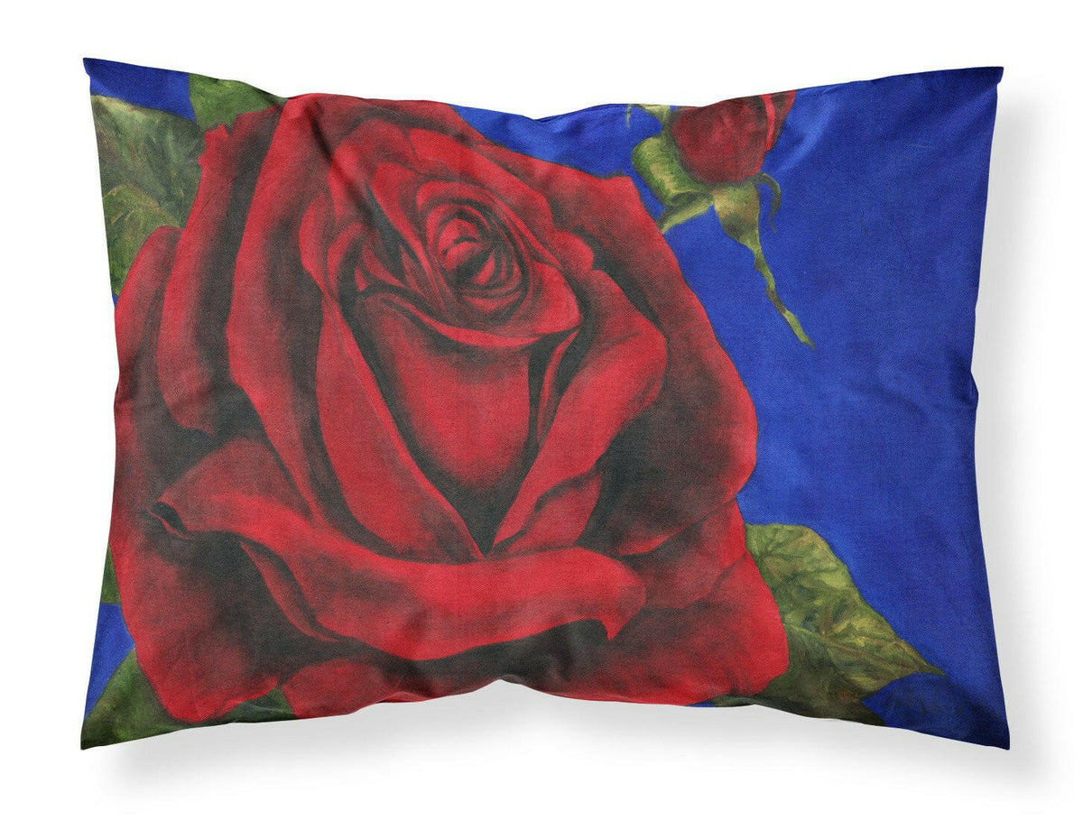 Rose by Malenda Trick Fabric Standard Pillowcase TMTR0226PILLOWCASE by Caroline&#39;s Treasures