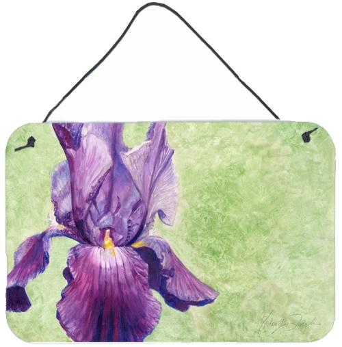 Purple Iris by Malenda Trick Wall or Door Hanging Prints TMTR0234DS812 by Caroline&#39;s Treasures