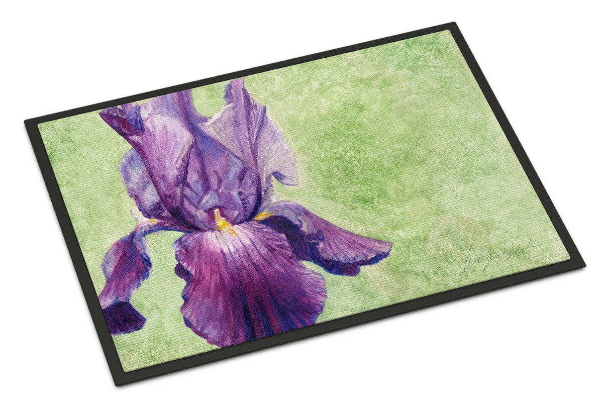 Purple Iris by Malenda Trick Indoor or Outdoor Mat 18x27 TMTR0234MAT - the-store.com