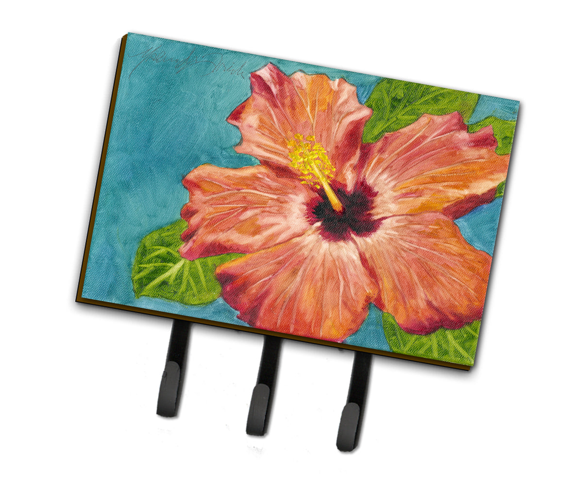 Coral Hibiscus by Malenda Trick Leash or Key Holder TMTR0316TH68  the-store.com.
