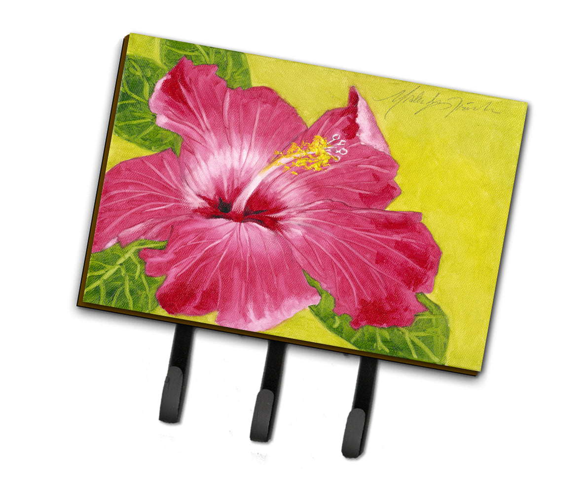 Hibiscus rose vif par Malenda Trick Laisse ou porte-clés TMTR0317TH68