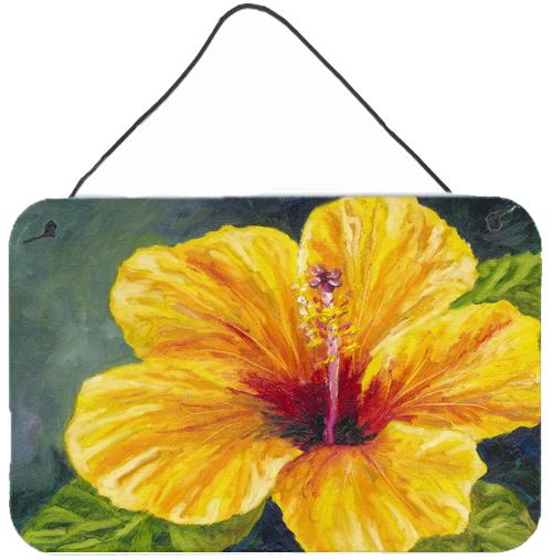 Yellow Hibiscus by Malenda Trick Wall or Door Hanging Prints by Caroline&#39;s Treasures