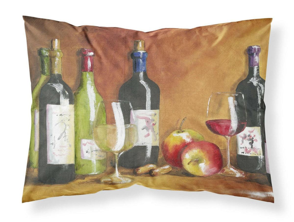 Wine by Malenda Trick Fabric Standard Pillowcase TMTR300APILLOWCASE by Caroline&#39;s Treasures