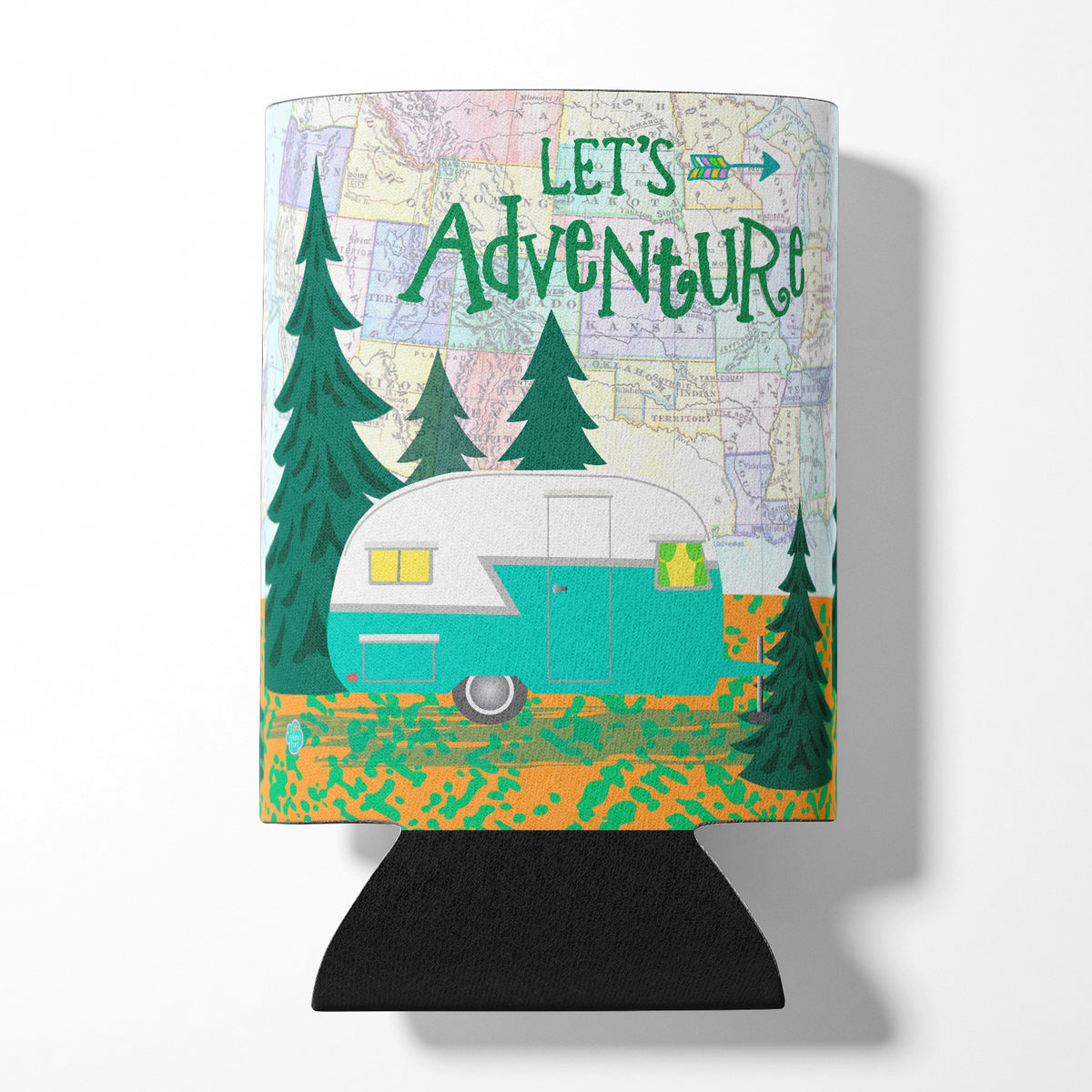 Let&#39;s Adventure Glamping Trailer Can or Bottle Hugger VHA3003CC