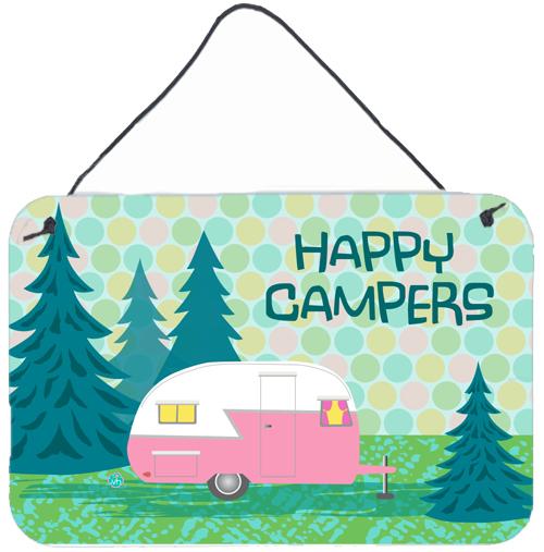 Happy Campers Glamping Trailer Wall or Door Hanging Prints VHA3004DS812 by Caroline's Treasures