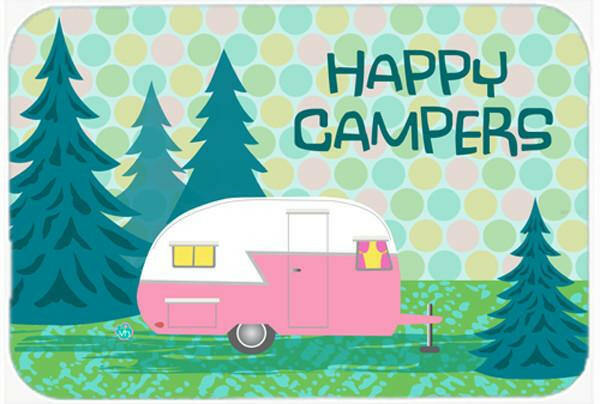 Happy Campers Glamping Trailer Mouse Pad, Hot Pad or Trivet VHA3004MP by Caroline&#39;s Treasures